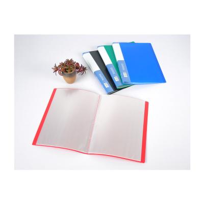 China Stationery 0.04mm FC size office school office colorful plastic clear display book clear document file folder for sale