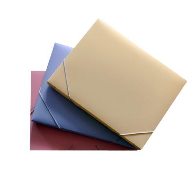 China Office school stationery fashion a4 size handmade paper cardboard storge box folder for sale