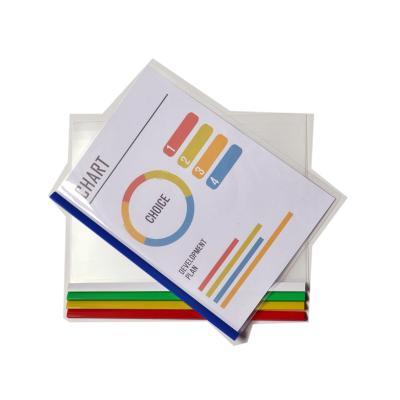 China Office School Stationery Top Selling Cheap Custom Clear Clamp Bar Plastic Clamp A4 Report A4 Slide A3 Slide Binder Folder for sale