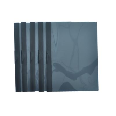 China Office School Stationery Customized Black Plastic Cover A4 Report Folder , PP Material Eco - Friendly , Pack 1 PC for sale