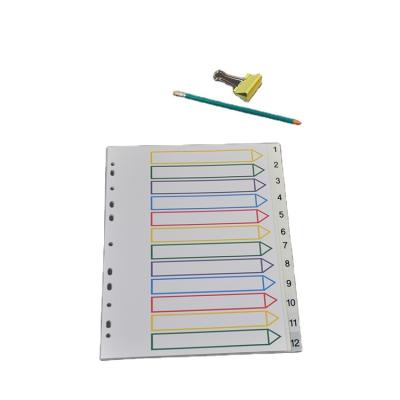 China Custom File Folder 11 Hole Punch Universal A4 Color Paper File Dividers Office School Stationery Universal Punch Color Index Card Special Paper Folder for sale