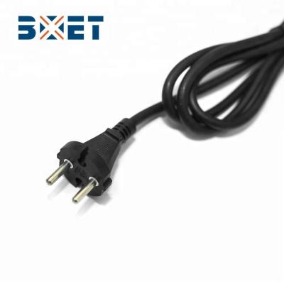 China Home Appliance VDE Certificate European 16A AC Power Cord 2 Pin Cable With 2x0.75mm2 Plug Power Cable Male Female AC Mains Cable for sale