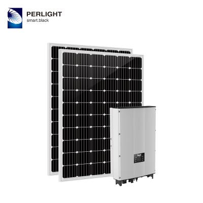 China Perlight Home Solar Panel System On Grid 10KW Tied Home Solar Power System 10 KW Solar Power Systems for sale