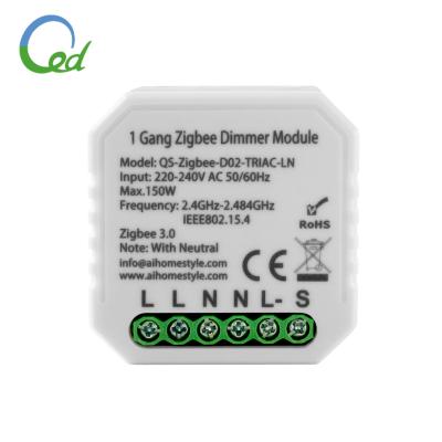 China 2020 New Dimmer Zigbee 3.0 Intelligent Ignition Switch Module Control 46*46*18mm for sale