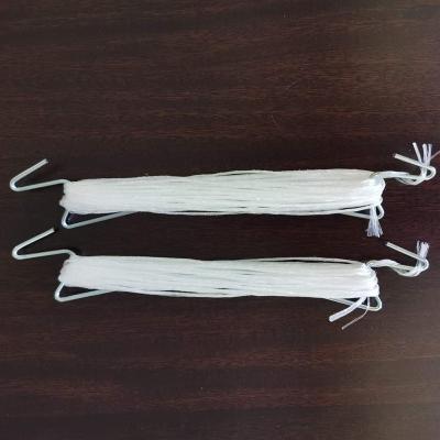 China Metal Wire Greenhouse Galvanized Steel Hooks Vegetable Hanging Tomato M Hook With Pp Twine for sale