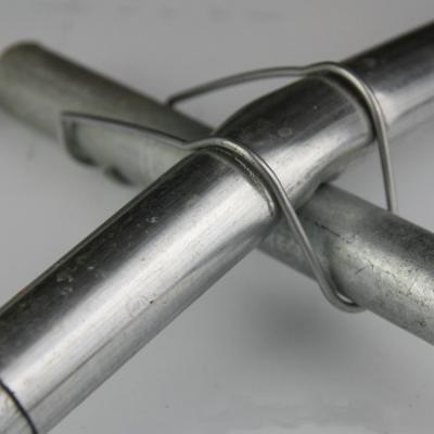 China Roof Spring Lead Spring Hoop End Cap Galvanized Steel Material Greenhouse Accessories for sale