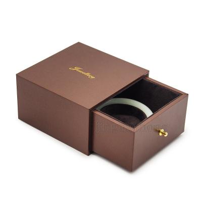 China Sliding Jewelry Box Drawer Box Customized Drawer Logo Small Drawer Packaging Drawer Cardboard Box Handles Jewelry Drawer Packaging Box For Ring for sale