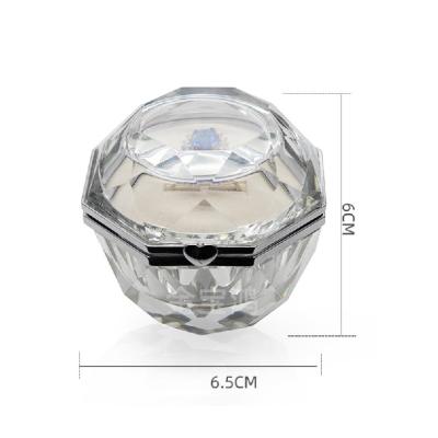 China For New Ring Acrylic Box Wedding Ring Storage Box Earring Jewelry Box Acrylic Crystal Acrylic Necklace Display for sale