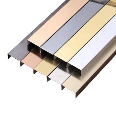 China Used For Different Scenes ASTM SS 201 Stainless Steel Profiles Decorative Stainless Steel 201 Decorative Strip for sale