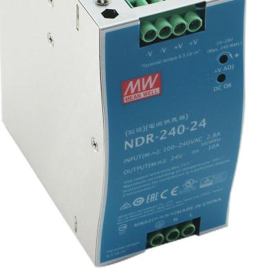 China Meanwell 240W SMPS Power Transformer NDR-240-24 ndr24024 240W 24VDC 5A Din Rail 1 NDR-240-24 for sale