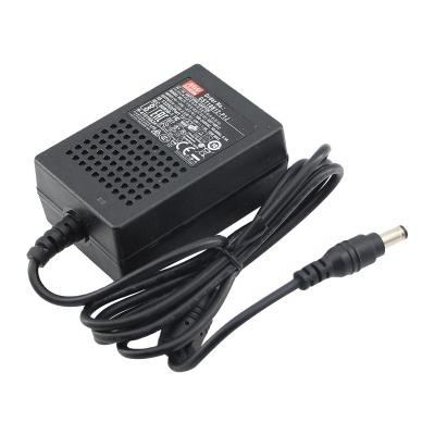 China Fully Enclosed Well GST18B12-P1J 5V 7V 9V 15V 18V 24V 28V 48V 18W Medium Plastic Case DC to AC Adapter 12V Desktop Power Supply for sale