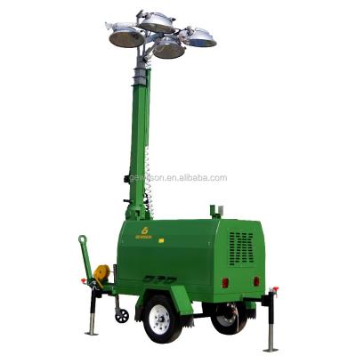 China ROAD portable towable diesel generator light tower for sale