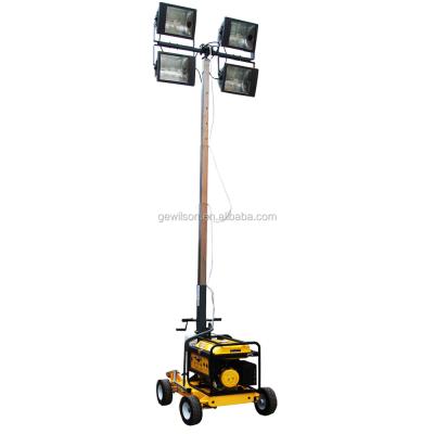 China ROAD factory produced LED light tower with diesel or gasoline generator for sale