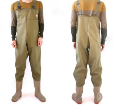 China Antibacterial Good Quality Men's Breathable Waders Fishing Wader Suit With Wading Belt for sale