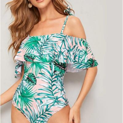 China Dropshipping 2020 Bikini Swimwear Sexy Floral Open Front Girl 18 Swimwear Beach Wear Teens Patches Women's Pieces for sale