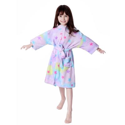 China Factory Flannel Unicorn Onesie Pajamas Child Thermal Sleepwear Set for sale