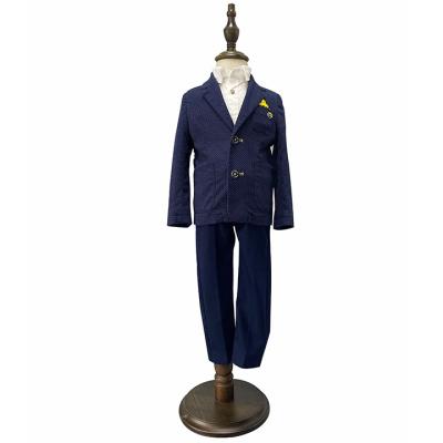 China Tops Classic High Quality Boy's Navy Woven Blazer Fits 3-7 Years Old for sale