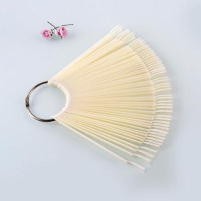 China Fashion Display Fake Nail Art Fan Wheel Polish Practice Tip Sticks Design for sale