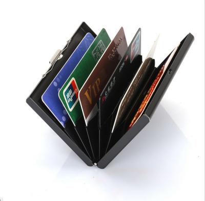 China Fashion Stainless Steel Credit Card Holder Metal Bank Cards Case High Grade Card Box for sale