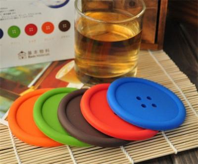 China Sustainable Necessities Button Coaster Creative Home Daily Necessities PVC Insulation Protection for sale