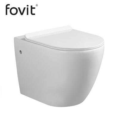 China Double-Flow Guaranteed Quality Sanitary Ware Nightstool Toilet Commode Bathroom Rimless Flush Toilet for sale