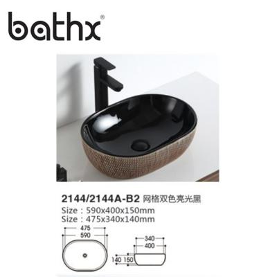 China New Style Saniatry Hotel Ware Countertop Modern Bathroom Furniture Artistic Basin for sale