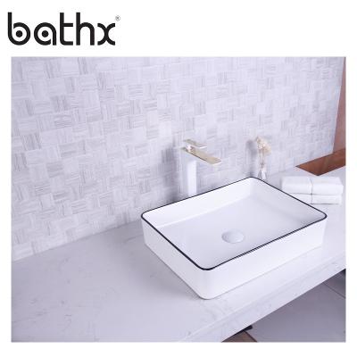 China Modern Popular Lavabo Sanitary Countertops Wash Basin Vanity Bathroom Ware Ceramic Artistic Style for sale