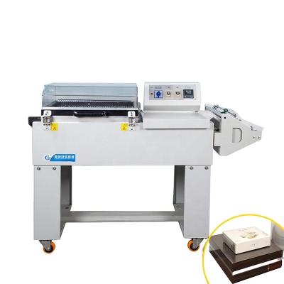 China Semi automatic l type small box pof plastic film band shrink tunnel food wrapping packing machine for sale