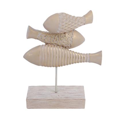 China China Cast Poly Resin Animal Fish Statues, Fashion Home Accents Tabletop Decor, In-house Designed Sculptures for sale