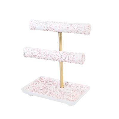 China POLYRESIN Cast Polyresin Stylish Feminine Unique Style Jewelry Stand Holder for sale