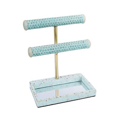 China POLY MOSAIC FLOOR RESIN Resin In Elegant Feminine Unique Terrazzo Style Jewelry Holder for sale