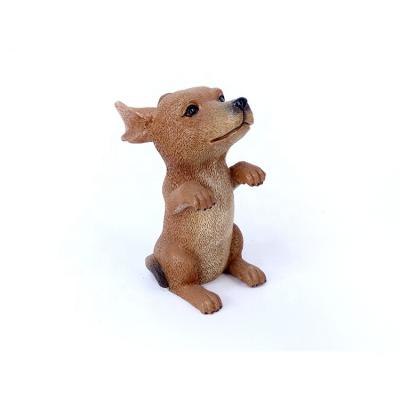 China RESIN Glass Stand Dog Figurine Statues For Sale for sale