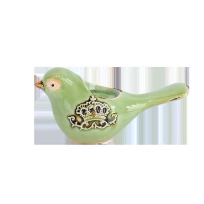 China Home Decoration Tealight Candle Ceramic Bird Candle Vessels for sale