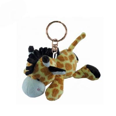 China Good Quality Eco-friendly Cute Soft Giraffe Plush Toys Eco-Friendly Key Chain for sale