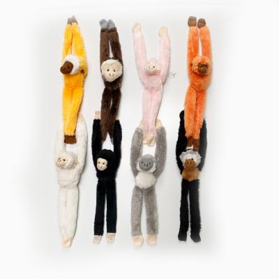 China Soft Plush Custom Stuffed Plush Fridge Magnets Toy Rhesus Monkey Fridge Magnet Monkey Arms And Legs Tail Long Plush Toy for sale