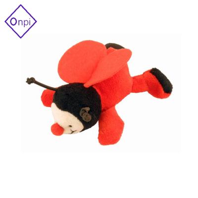 China Small Size Eco-Friendly Stuffed Animals Magnet Ladybug Plush Fridge Magnet Eco-Friendly Toys for sale