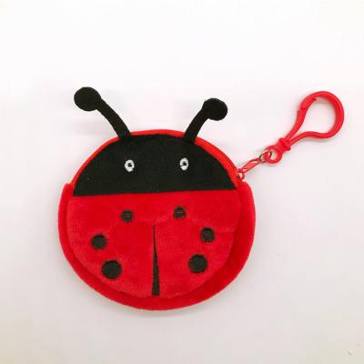 China Eco-Friendly Round Plush Eco-Friendly Zipper Animal Coin Purse for sale