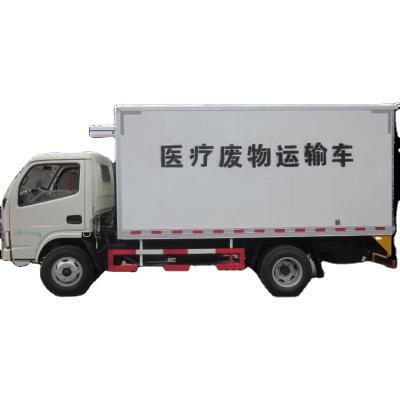 China Transport medical waste made in china dongfeng 4-5tons medical refrigerator freezer garbage transfer truck factory sale for sale