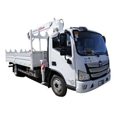 China Other 160HP Foton Aumark 5tons Crane Mounted Truck For Outdoor Construction Goods Lifting for sale