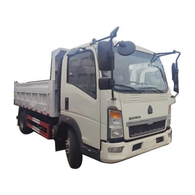 China hot sale howo 4x2 light 4tons 5tons EURO 4 euro 4 sinotruk dump truck < 4L for sale