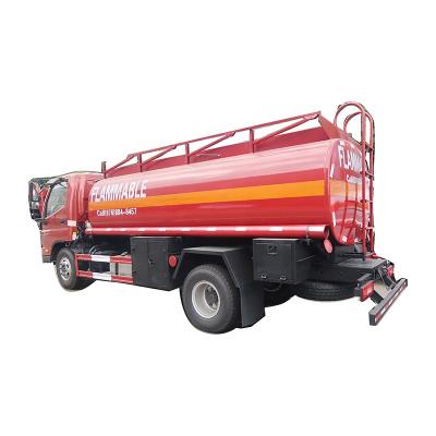 China Light carbon steel foton aumark euro 2 euro 3 6 wheels RHD LHD 6m3 7m3 fuel tanker trucks for sale