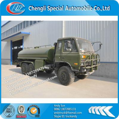 China Carbon Steel Dongfeng 6x6 RHD Military Fuel Tank Truck for sale