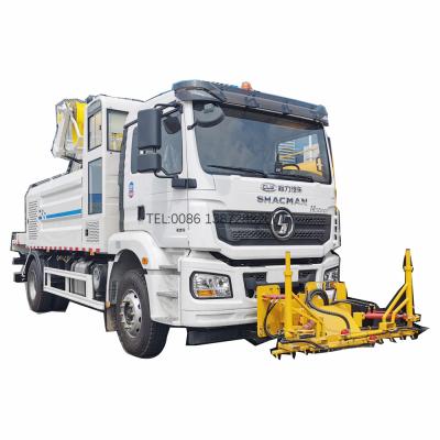 China Good Quality Hotels Factory Selling SHACMAN 4X2 Dust Suppression Vehicle With Sweeping Brush for sale