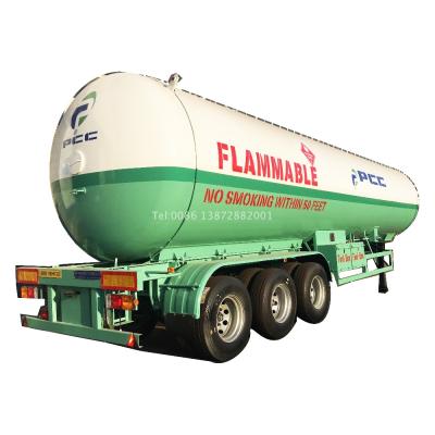 China Factory good price 3 axles chengli brand pressure vessel semi trailer 56m3 60m3 30tons 25tons propane lpg tanker trailer for sale