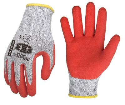 中国 Seibertron Cut Resistant HPPE Cut 5 & Punch Sandy Nitrile Palm Cut Resistant Gloves Level 5 Coated Finger Tip 販売のため