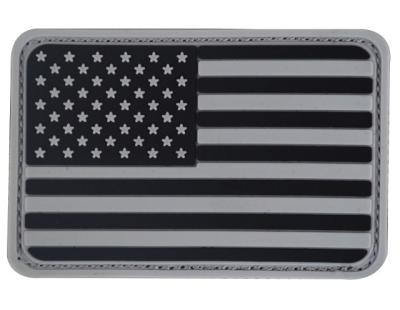 中国 American Flag 3D Patch PVC Rubber Patch Military Patch With Hook Adhesive On The Back 販売のため