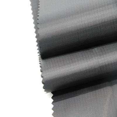 China Antistatic Black 210T PA Coated 0.3cm Plaid Taffeta Fabric For Upholstery for sale