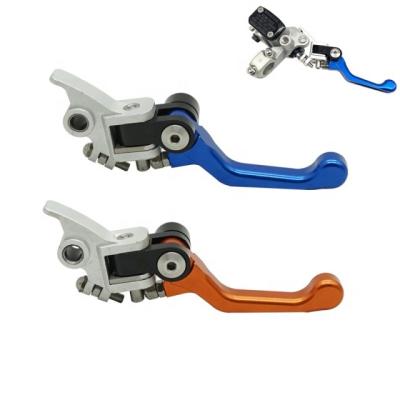 China CNC The anti-drop folding aluminum alloy CNC brake handle is suitable for FC HJ250H KEWS K16 K18 spare parts for motorcycles for sale