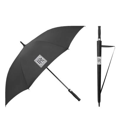 China Minimalist Custom Logo EVA Handle Durable Windproof Automatic Golf Umbrella for sale