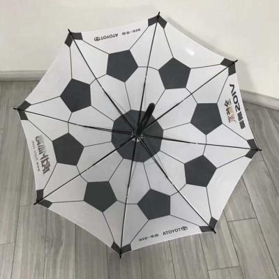 China Customized Waterproof Promotional Automatic Football Umbrella for sale